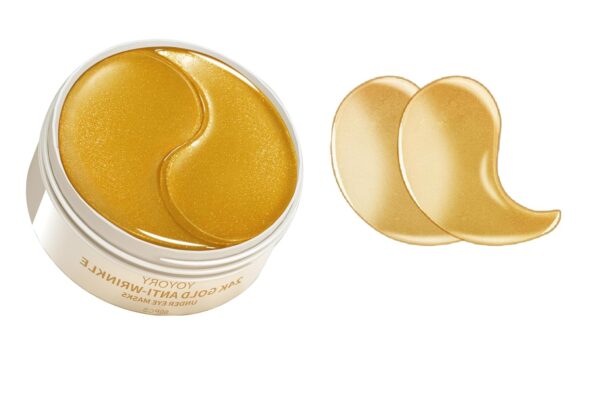 YOYORY 60PCS Gold Under Eye Patches for Dark Circles & Puffiness – Collagen & Hyaluronic Acid Eye Masks for Wrinkles, Fine Lines, and Hydration – Anti-Aging Gel Eye Pads for Women & Men