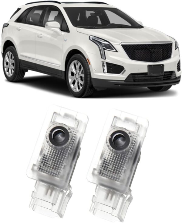 Car Door Logo Projector Lights - HD Welcome Lights for SRX, CT6, CT5, XT5 & More (2-Pack)