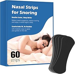 Extra Strength Nasal Strips for Snoring – Hypoallergenic, Breathable, Pain-Free, Latex-Free